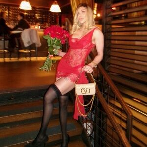 For Love And Lemons Vestido Lencero Sonja Red